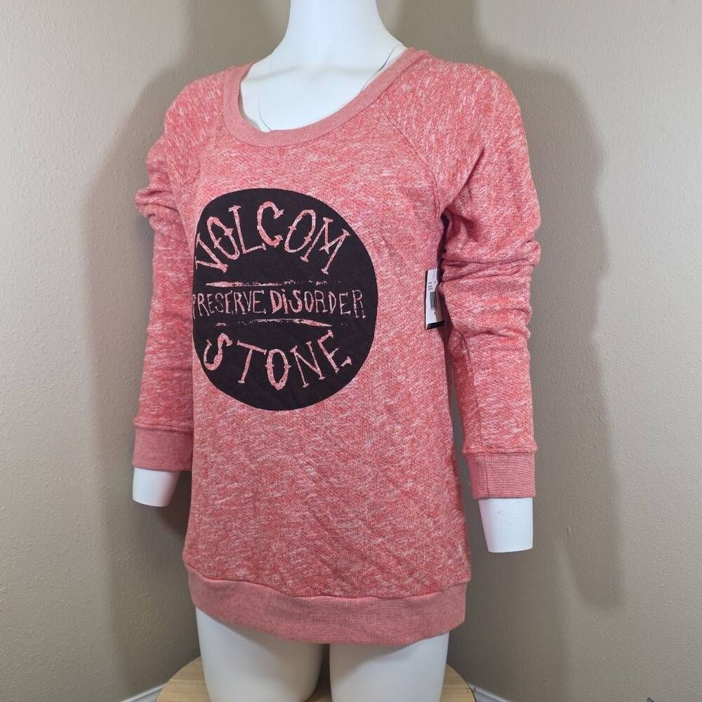Volcom "Preserve Disorder" Terry Cloth Pullover Sweatshirt – Women's Medium – NW